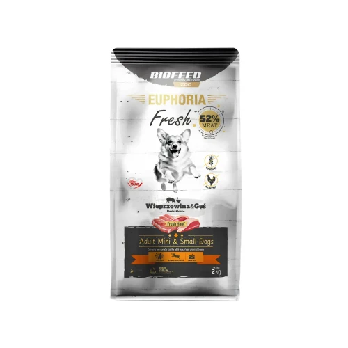 Euphoria Adult wieprzowina gęś 2 kg XS/S