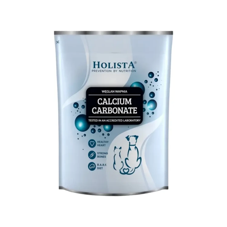 Holista Calcium Carbonate 1000g Węglan wapnia na nerki i mocne kości psa i kota