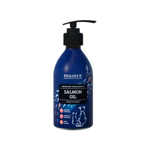 Holista Salmon Oil 250 ml Czysty olej z łososia atlantyckiego dla psów i kotów