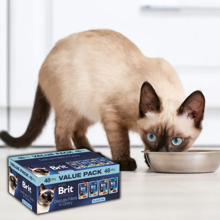 Brit Premium Cat Value Pack 48x85g Mokra karma dla kota sos