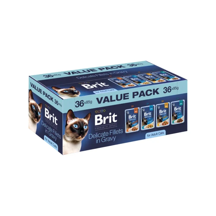 Brit Premium Cat Value Pack 36x85g Mokra karma dla kota sos