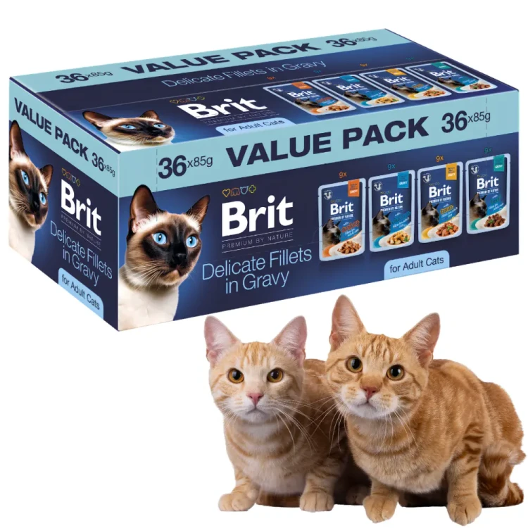 Brit Premium Cat Value Pack 36x85g Mokra karma dla kota sos