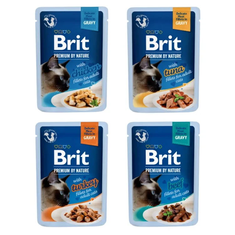 Brit Premium Cat Value Pack 36x85g Mokra karma dla kota sos