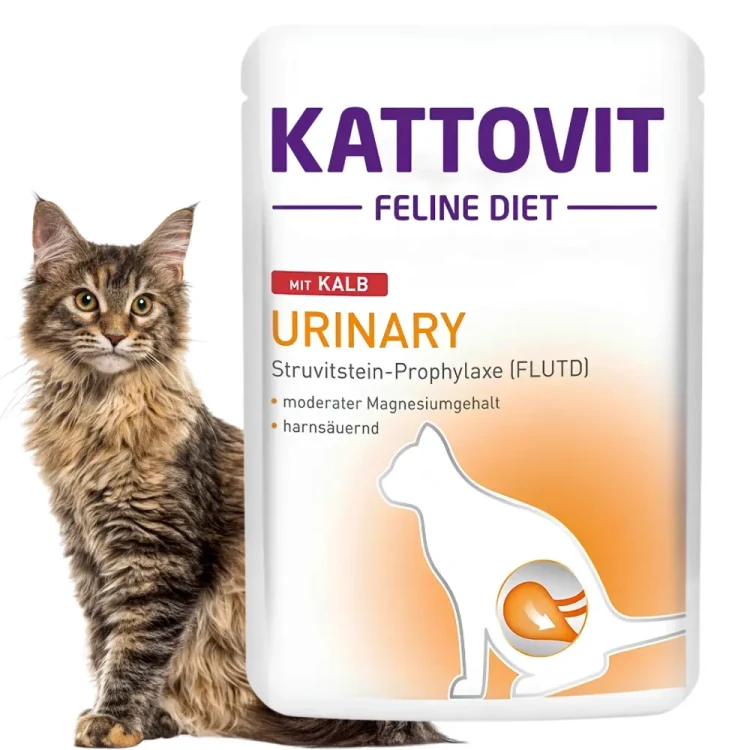 Kattovit Urinary Cielęcina 6x85g Mokra karma dla kota drogi moczowe