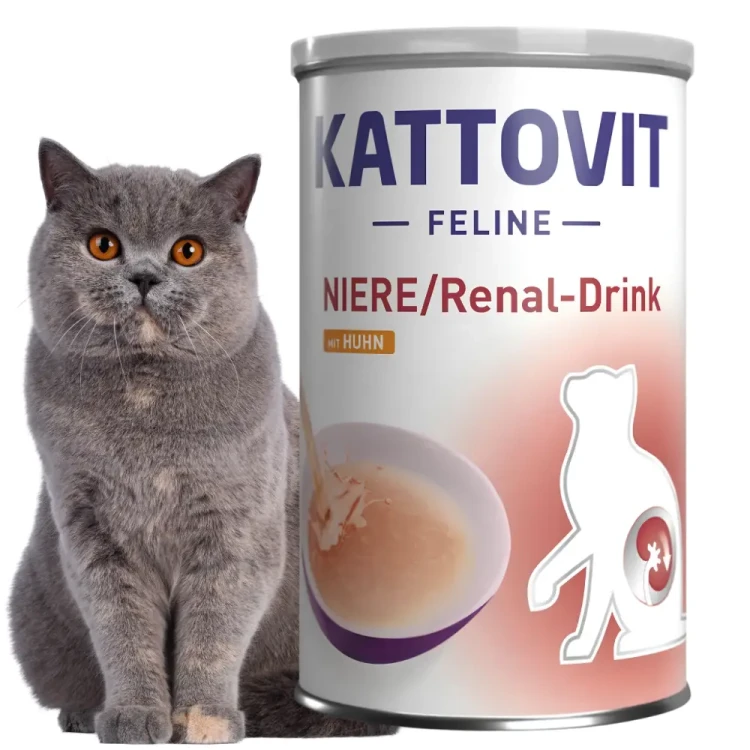 Kattovit Drink Renal Kurczak 12x135ml Specjalistyczny napój dla kota na nerki