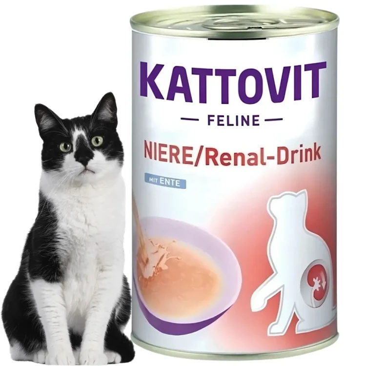 Kattovit Drink Renal Kaczka 6x135ml Specjalistyczny napój dla kota na nerki