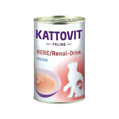 Kattovit Drink Renal Kaczka 135ml Specjalistyczny napój dla kota na nerki