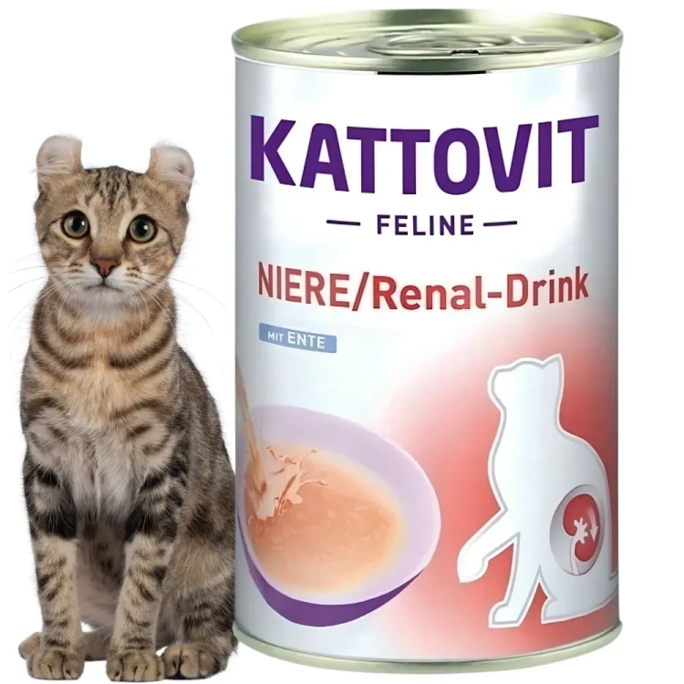 Kattovit Drink Renal Kaczka 135ml Specjalistyczny napój dla kota na nerki