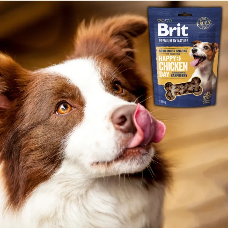 Brit Premium by Nature Chicken with Raspberry 180g Przysmaki dla psów z kurczakiem