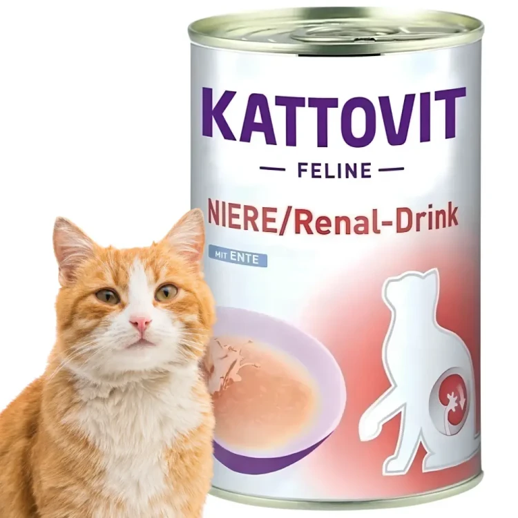 Kattovit Drink Renal Kaczka 12x135ml Specjalistyczny napój dla kota na nerki