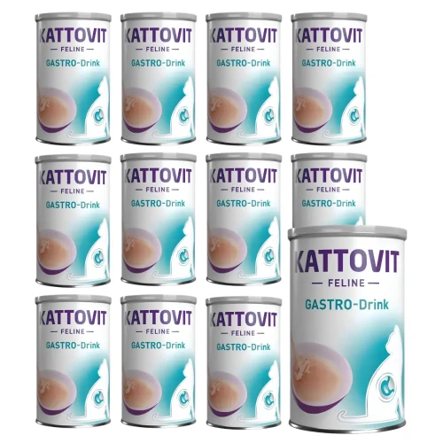 Kattovit Drink Gastro 12x135ml Napój dla kota na czuły żołądek i jelita