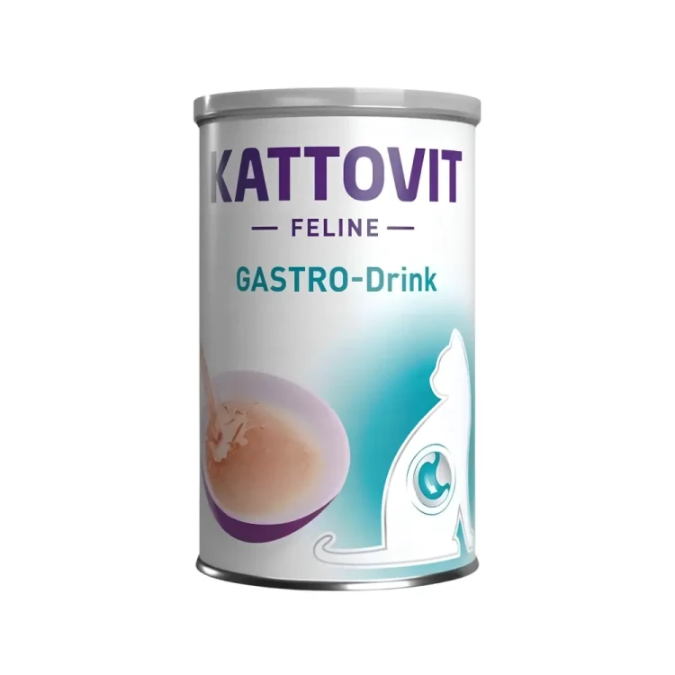 Kattovit Drink Gastro 135ml Napój dla kota na czuły żołądek i jelita