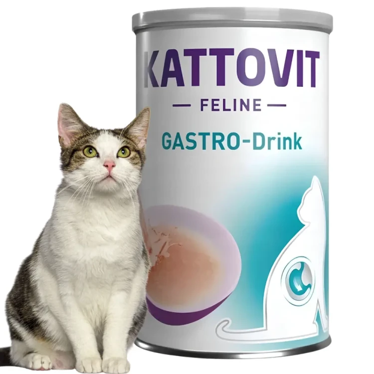Kattovit Drink Gastro 135ml Napój dla kota na czuły żołądek i jelita