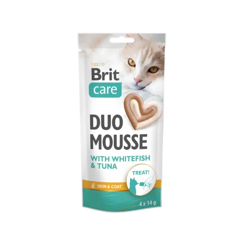 Brit Care Cat Creamy Duo Whitefish&Tuna 4x14g Przysmaki dla kota ryba