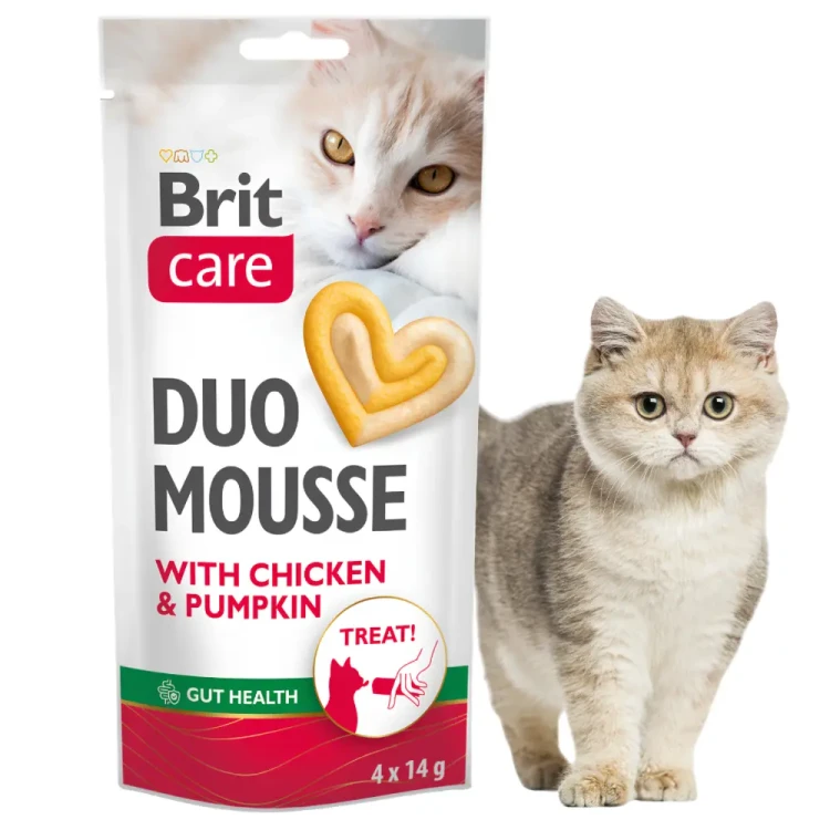 Brit Care Cat Creamy Duo Chicken&Pumpkin 4x14g Przysmaki dla kota kurczak