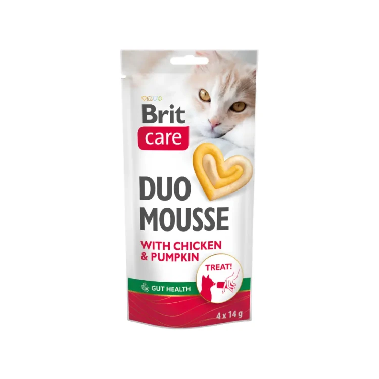 Brit Care Cat Creamy Duo Chicken&Pumpkin 4x14g Przysmaki dla kota kurczak