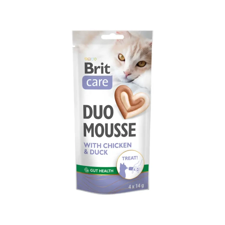 Brit Care Cat Creamy Duo Chicken&Duck 4x14g Przysmaki dla kota kaczka