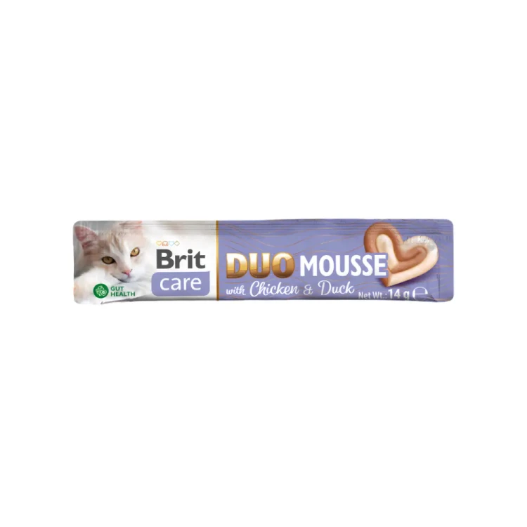 Brit Care Cat Creamy Duo Chicken&Duck 4x14g Przysmaki dla kota kaczka