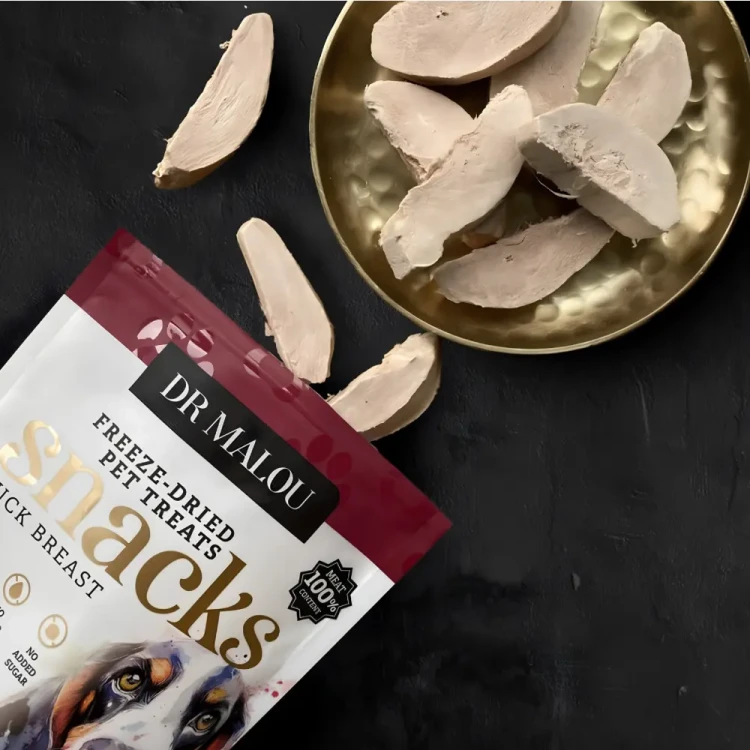Dr Malou  100% Piersi z Kaczki  50g Przysmaki liofilizowane dla psa