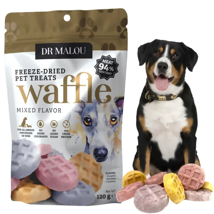 Dr Malou Wafle Liofilizowane z Kurczaka 120g Przysmaki dla psa mix