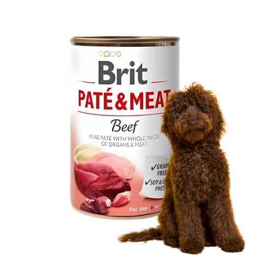 Brit Pate & Meat Beef 400g Mokra Karma dla Psa z Wołowiną