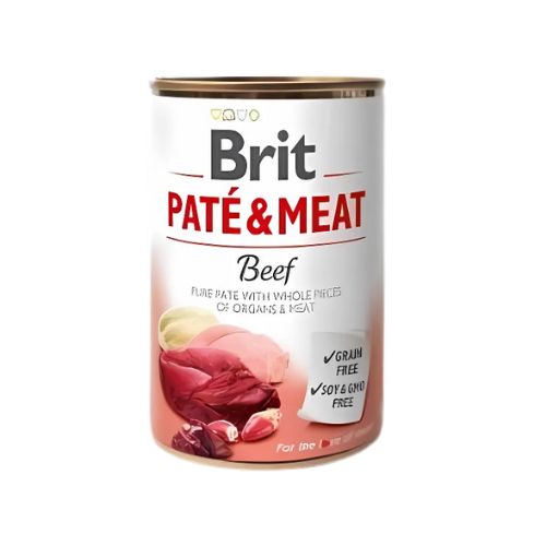 Brit Pate & Meat Beef 400g Mokra Karma dla Psa z Wołowiną