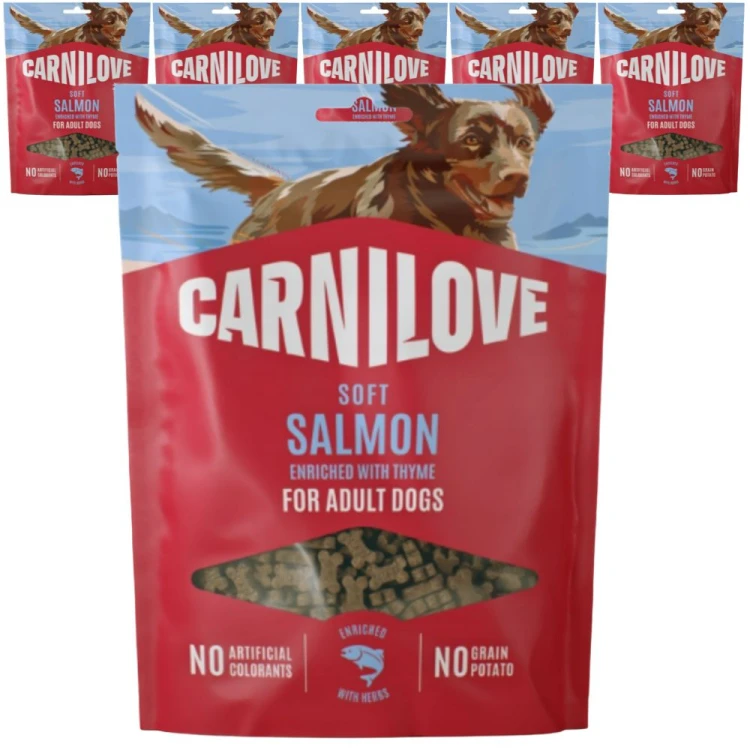 CARNILOVE DOG SOFT przysmaki SALMON SMALL BITE 6x200g