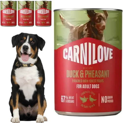 Mokra karma dla psa Carnilove Wild Meat Duck&Pheasant 4x400g