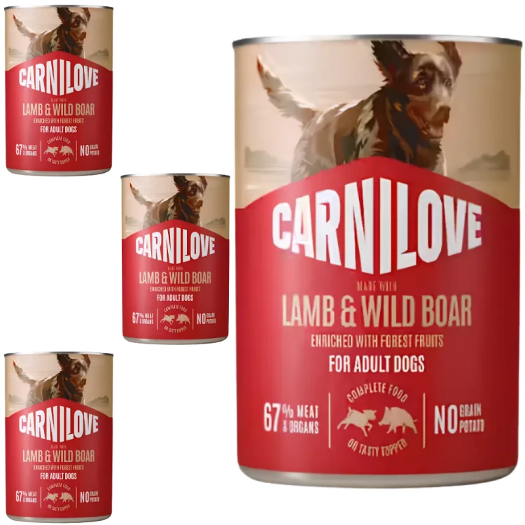 Carnilove Wild Meat Lamb & Wild Boar 4x400g Mokra karma dla psa