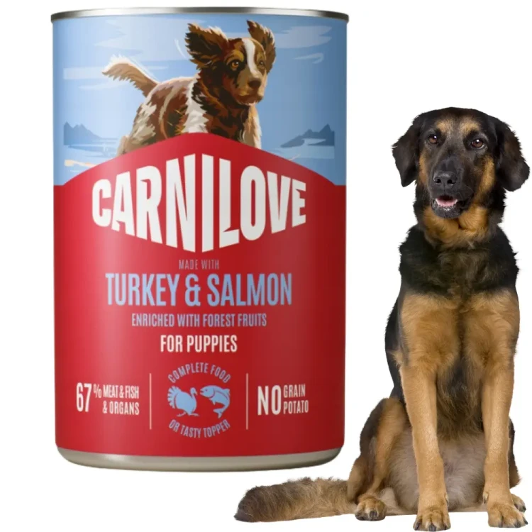Carnilove Wild Meat Salmon&Turkey Puppies 4x400g Mokra karma dla szczeniąt