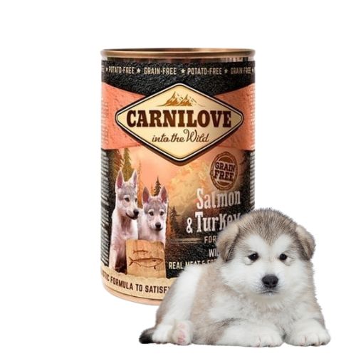 Carnilove Wild Meat Salmon&Turkey Puppies 4x400g Mokra karma dla szczeniąt