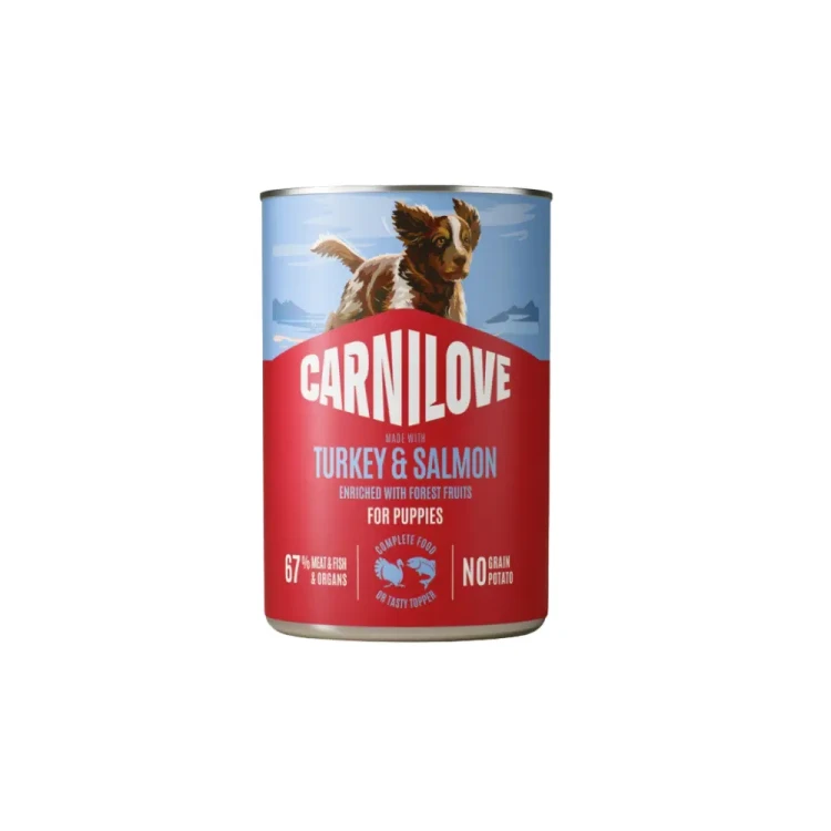 Carnilove Wild Meat Salmon&Turkey Puppies 4x400g Mokra karma dla szczeniąt