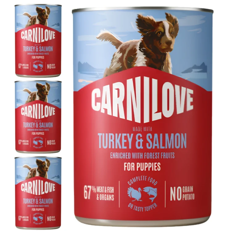 Carnilove Wild Meat Salmon&Turkey Puppies 4x400g Mokra karma dla szczeniąt