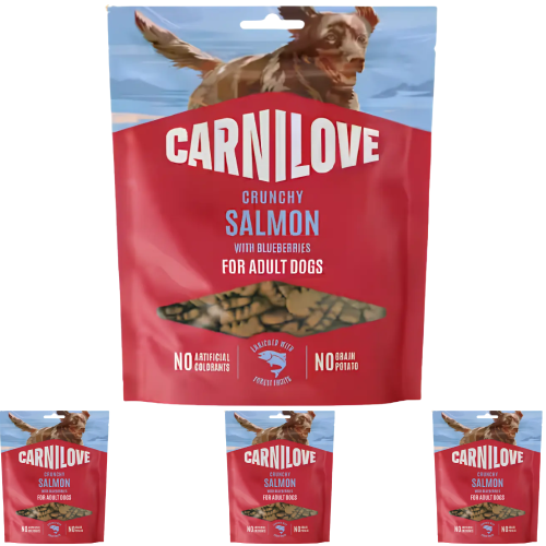 Carnilove Crunchy Snack Łosoś z Jagodami 4x200g Przysmak dla psa