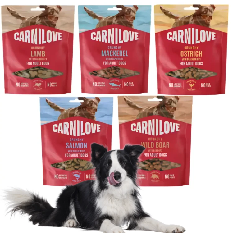 Carnilove Crunchy Snack Mix Smaków 5x200g Przysmaki dla psa