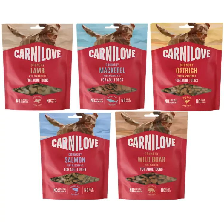 Carnilove Crunchy Snack Mix Smaków 5x200g Przysmaki dla psa