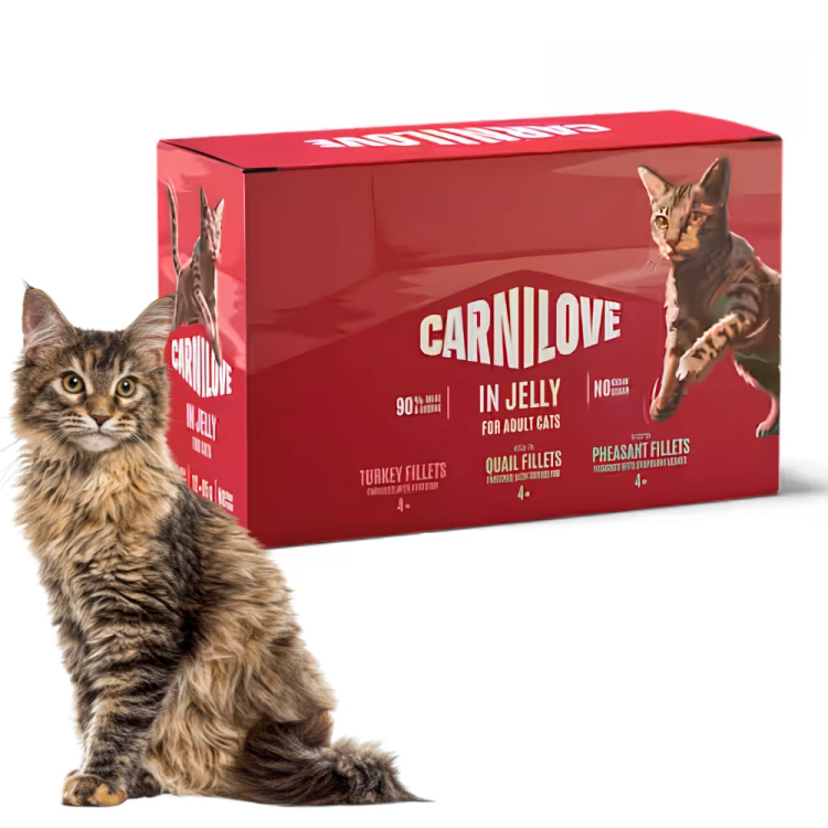 Carnilove Pouch Jelly Multipack 12x85g Zdrowa mokra karma dla kota