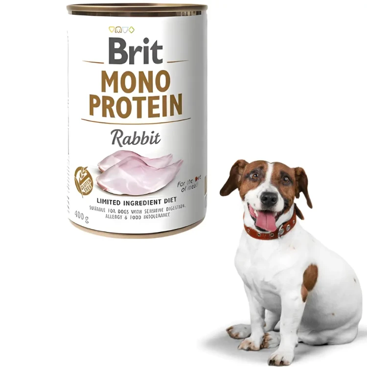 Brit Mono Protein Rabbit Królik 24x400g Mokra karma dla psa monobiałkowa