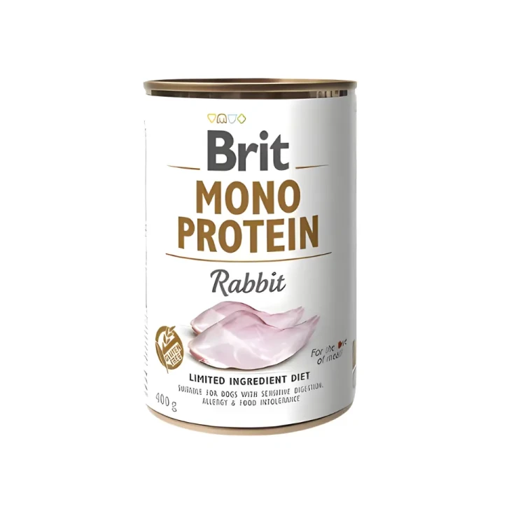 Brit Mono Protein Rabbit Królik 24x400g Mokra karma dla psa monobiałkowa