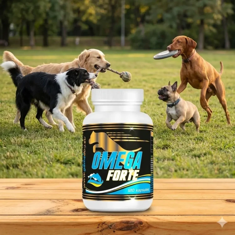 Game Dog Omega Forte 120 kapsułek z olejem rybim na odporność i sierść dla psa