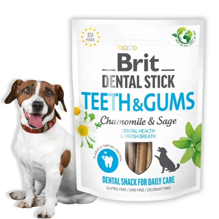 Brit Dental Stick Rumianek 251g Przysmak dla psa na zęby i dziąsła