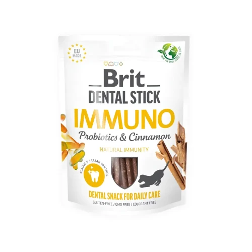 Brit Dental Stick Immuno Cynamon 251g Przysmak dla psa na odporność i zęby