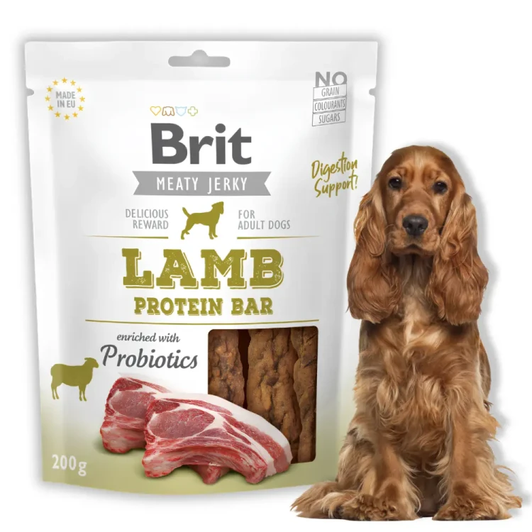 Brit Jerky Snack Lamb Protein Bar 200g Przysmak z jagnięciną dla psa
