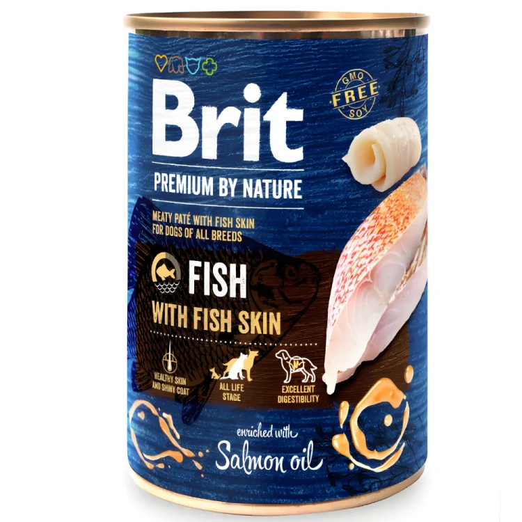 BRIT BY NATURE Karma mokra dla psa mix smaków 24 x 400g