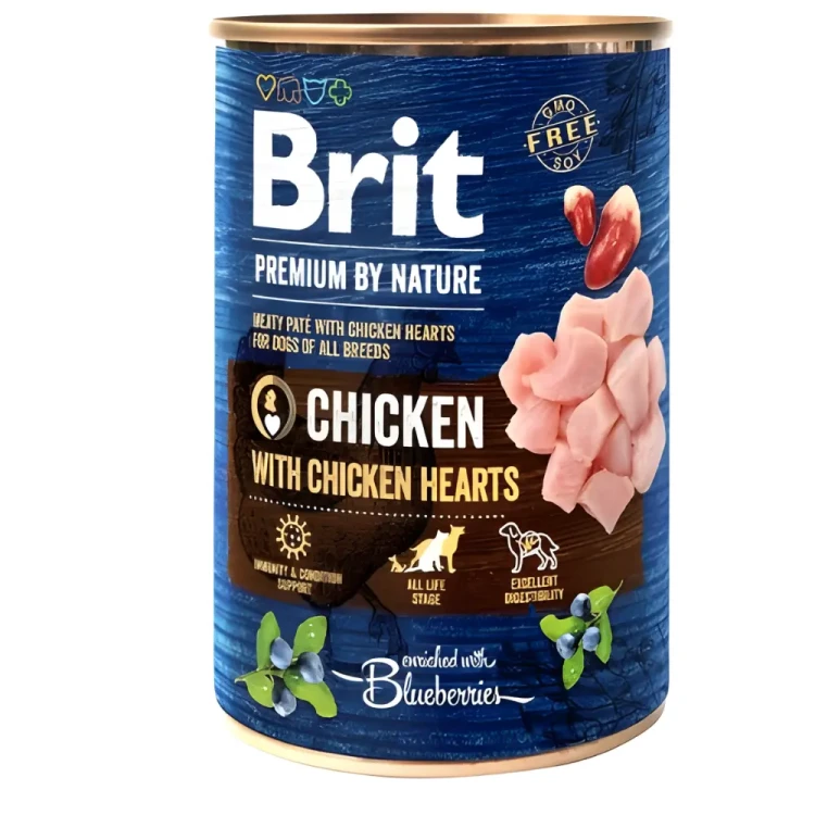 BRIT BY NATURE Karma mokra dla psa mix smaków 24 x 400g
