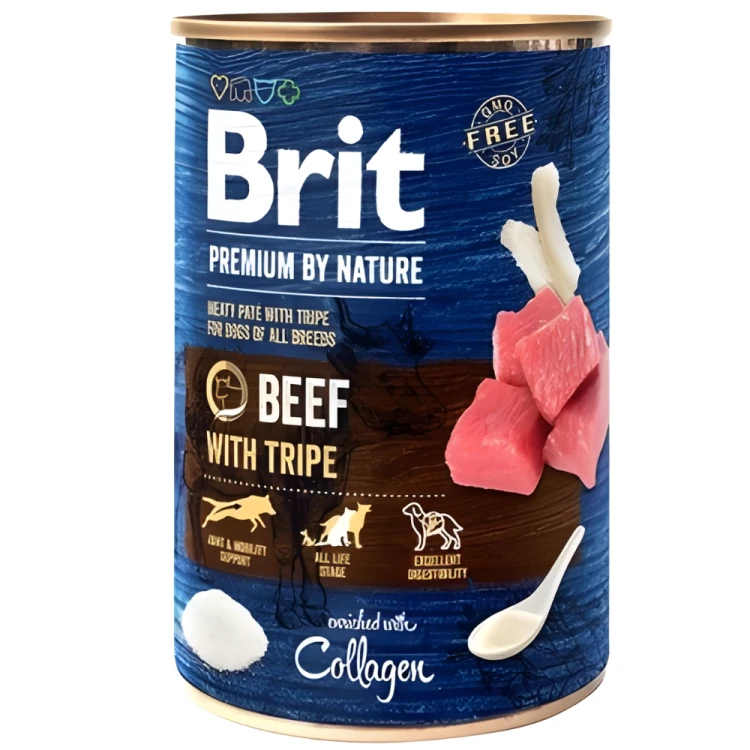 BRIT BY NATURE Karma mokra dla psa mix smaków 24 x 400g
