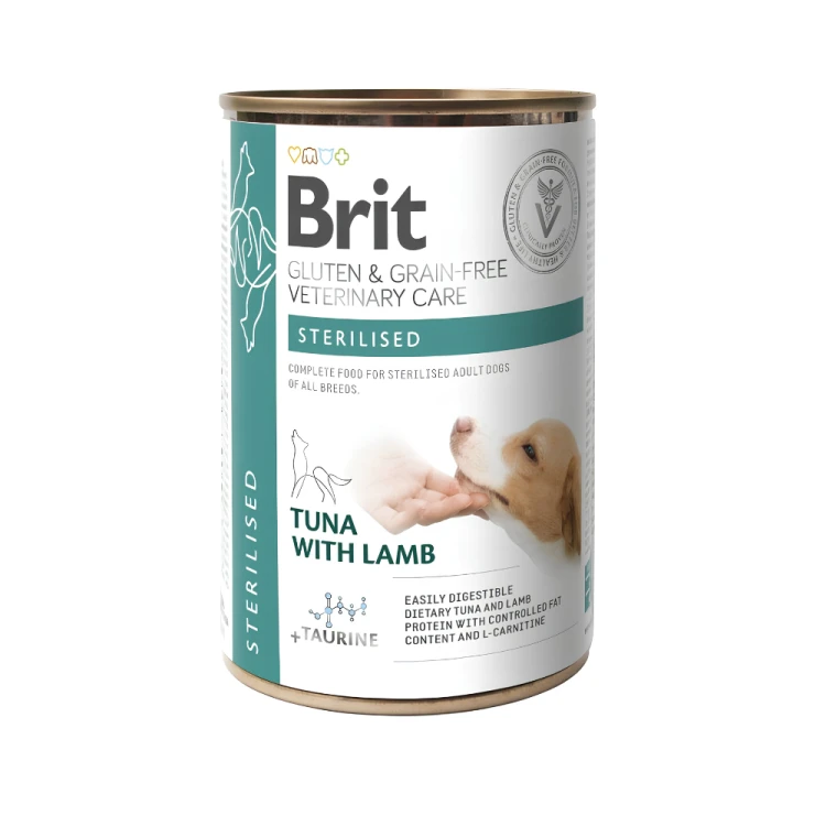 Brit Veterinary Care Sterilized Tuńczyk z Jagnięciną 6x400g Karma weterynaryjna dla psa