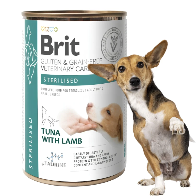 Brit Veterinary Care Sterilized Tuńczyk z Jagnięciną 400g mokra karma dla psa