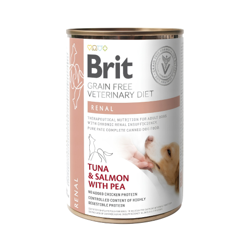 Brit Veterinary Diet Dog Renal Tuńczyk i Łosoś 400g Mokra karma dla psa