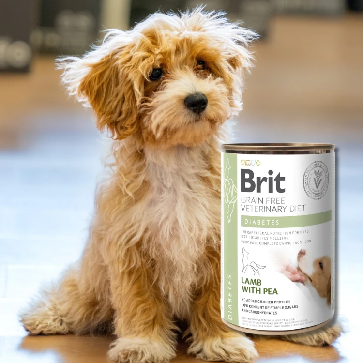 Brit Veterinary Diet Dog Diabetes Jagnięcina 400g mokra karma dla psa